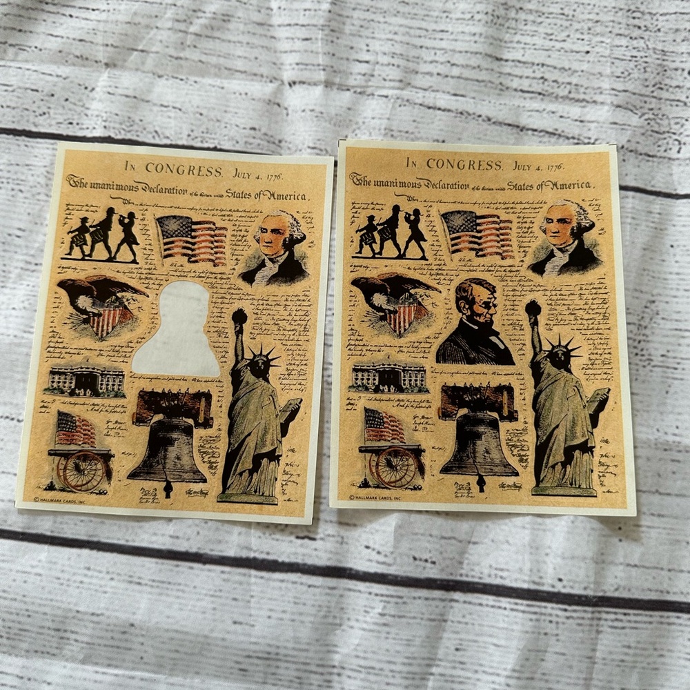 Vintage Patriotic Congress President Stickers